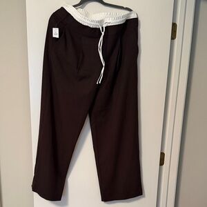 GAP Women's Drawstring Sweatpants in Dark Brown